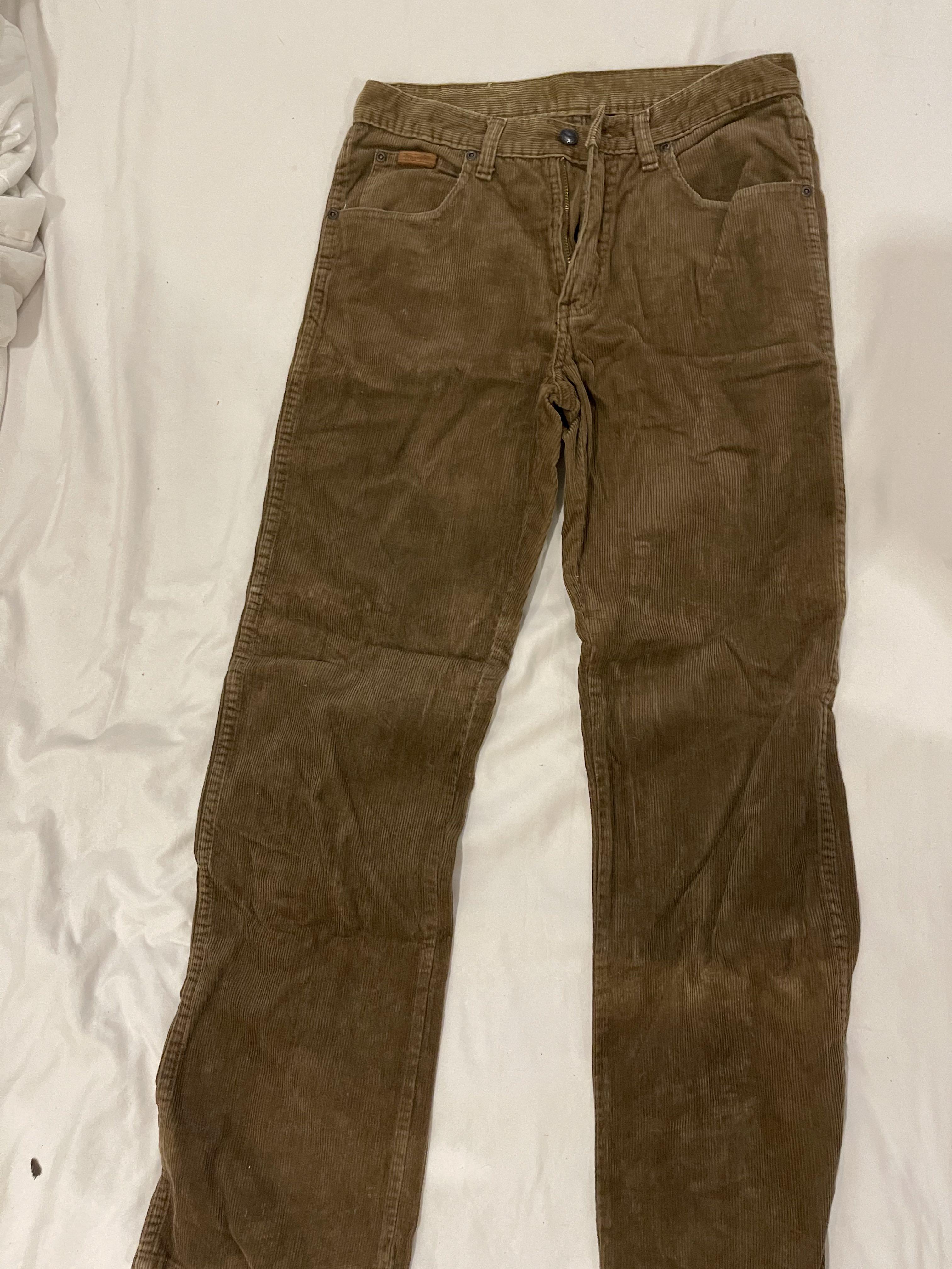 WRANGLER, Brown, Corduroy Pants (men), Men's Fashion, Bottoms, Trousers on  Carousell