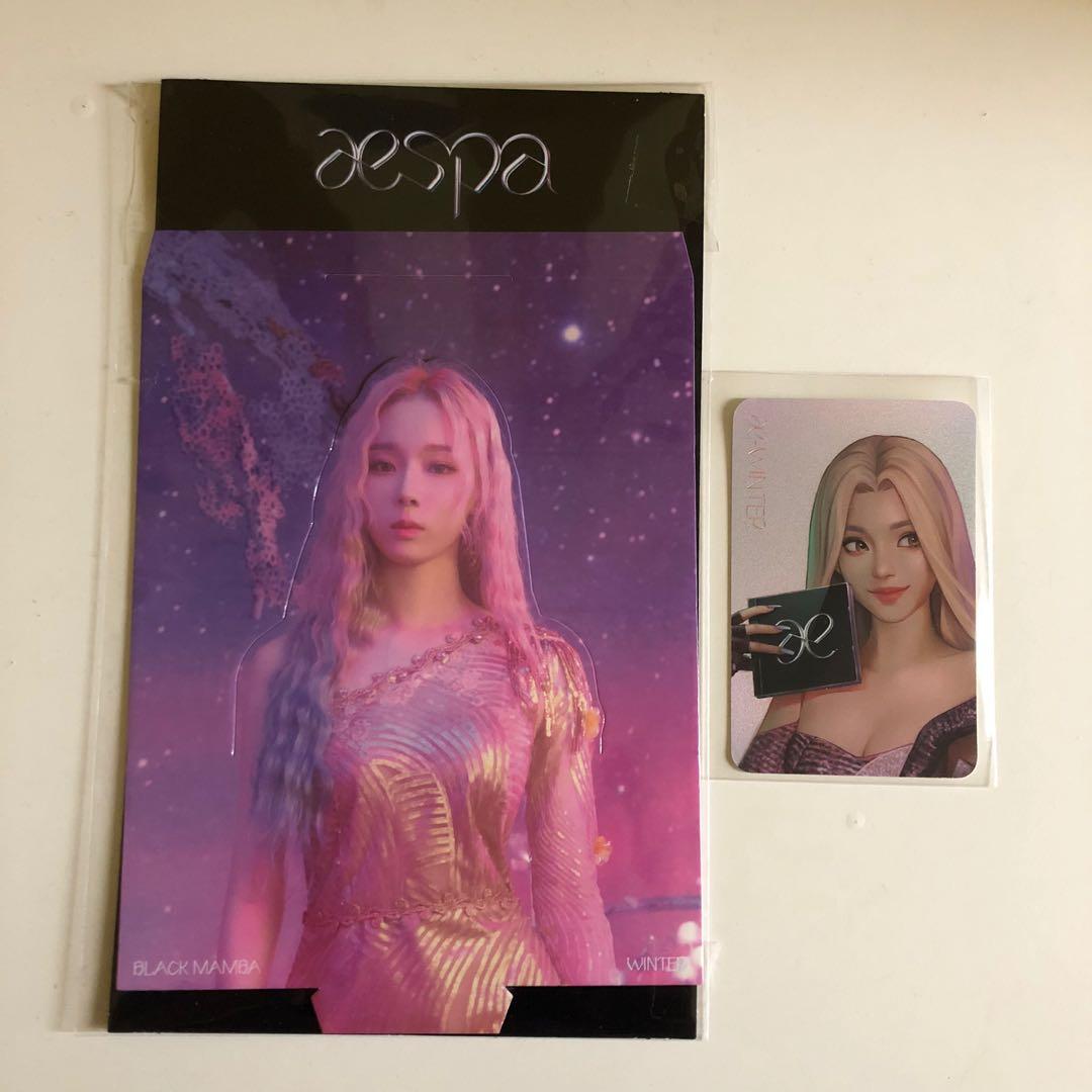 Wts Aespa Winter Black Mamba Holo Lenti Standee K Wave On Carousell