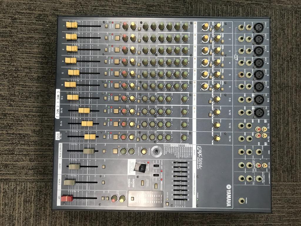 Yamaha EMX5014C 14 Channel 1000W Powered Mixer (EMX 5014), Hobbies & Toys, Music & Media, Music