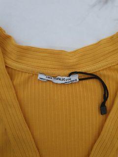 ZARA Yellow Crop Top