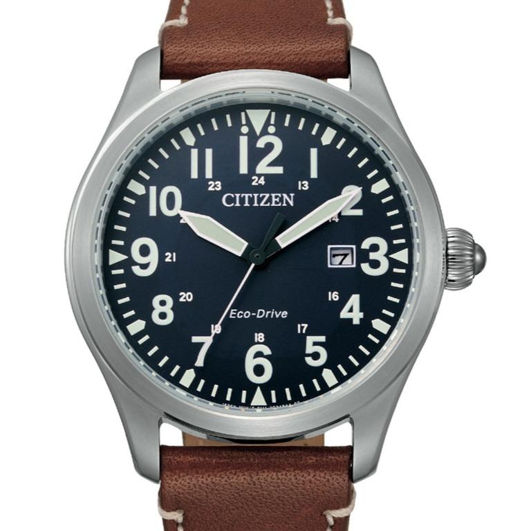 Men's citizen sales watch leather band