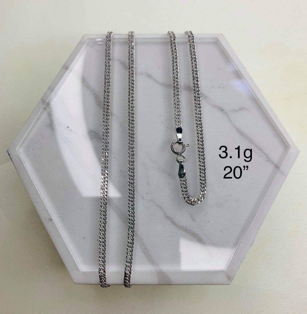 18k WHITEGOLD NECKLACE CHAIN, Women's 