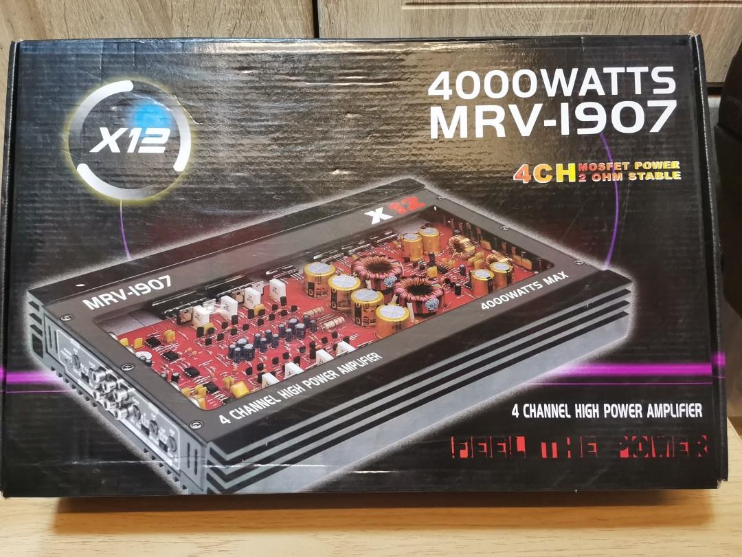 4 Channel High Power Amplifier 4k watts, Hobbies & Toys, Music & Media ...