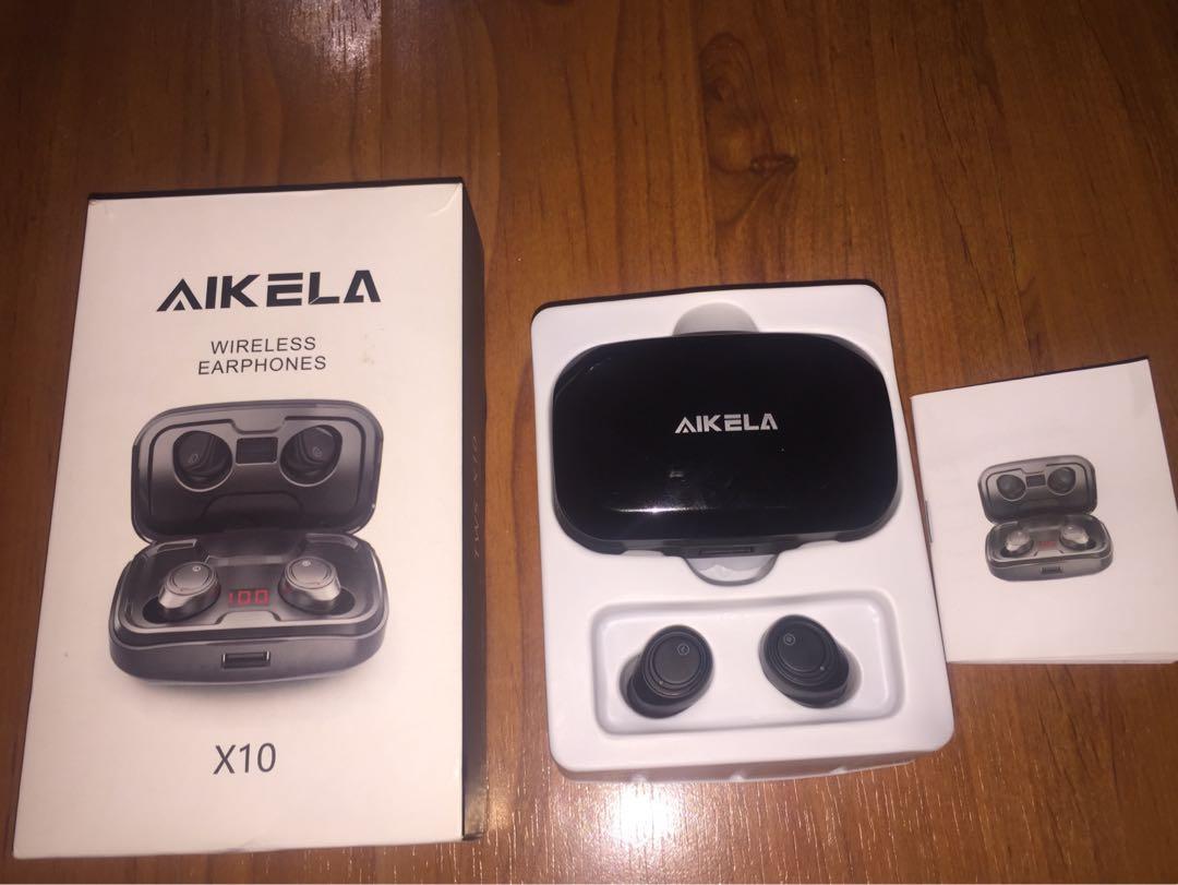 AIKELA TWS X10 True Wireless Earbuds with LED Charging Case Black