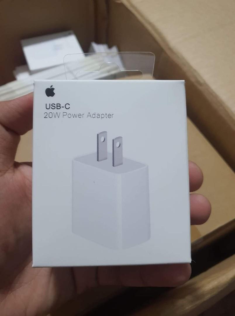 Apple 20WATTS Power Adapter (Category: Chargers) located in Manila. Submitted by chelshoptiqueph (Listing ID 1061482454, Image 1). Description: Best Seller Apple 20watts Adaptor 💯Original 💯Moneyback Guaranteed 📌With Personal Warranty/ 7days Replacement 📌shipping nationwide/Delivery within manila area same day cod will do. 📌Cash On Delivery Available Nationwide via LBC For orders : 0966-729-3885.