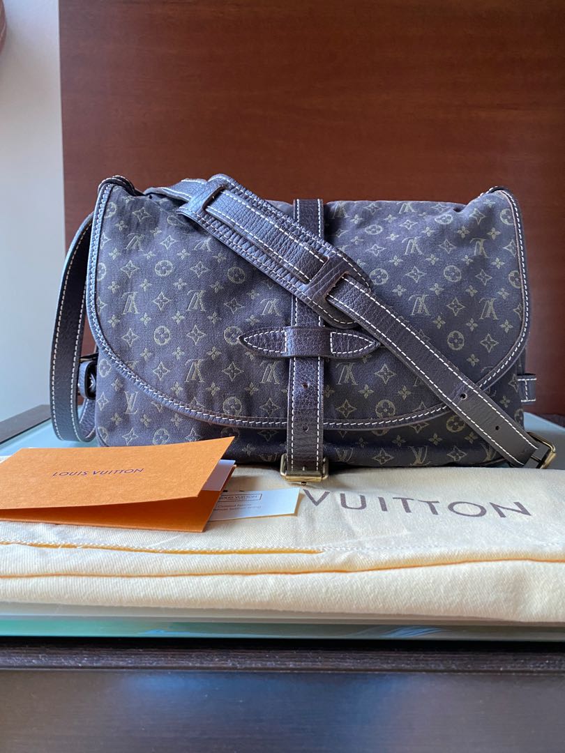 Louis Vuitton Bordeaux Monogram Mini Lin Key Chain Pochette Cles