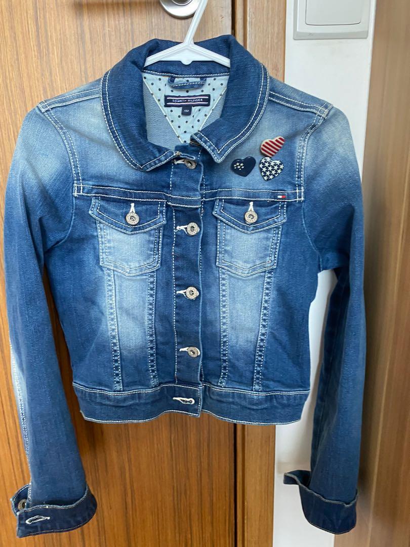 Tommy hilfiger girls denim jacket clearance