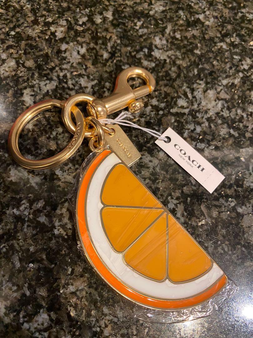 BNWT Coach Orange Slice Bag Charm Women s Fashion Accessories on