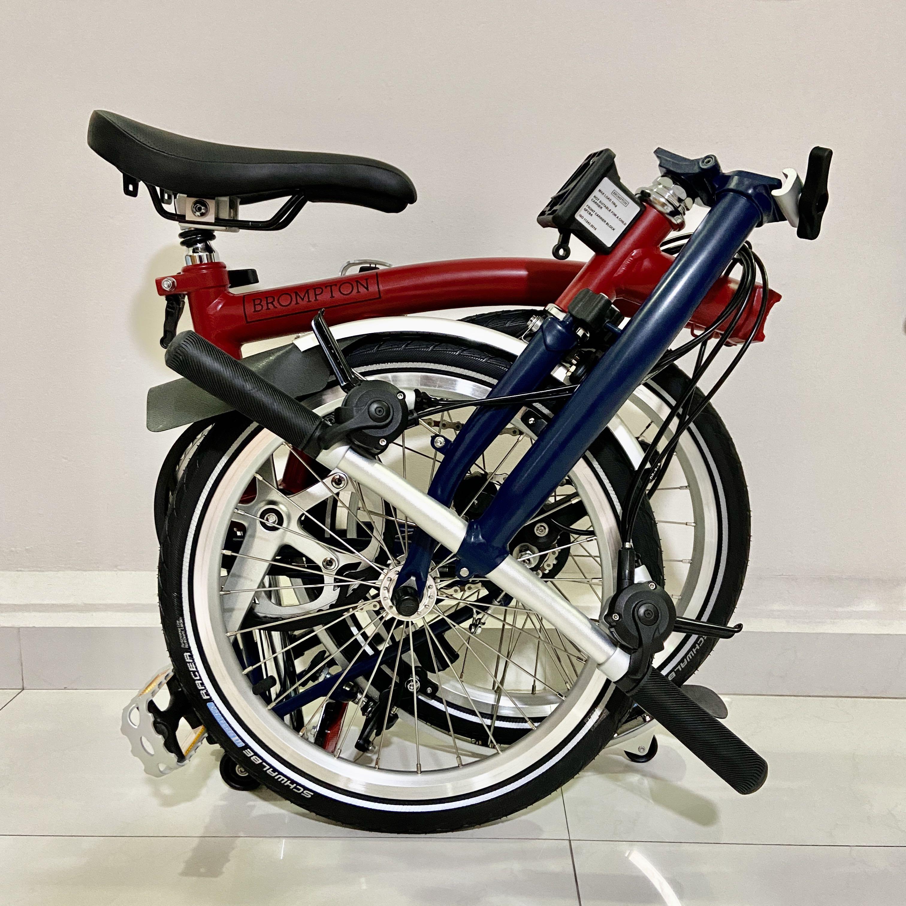 Brompton blue sale red