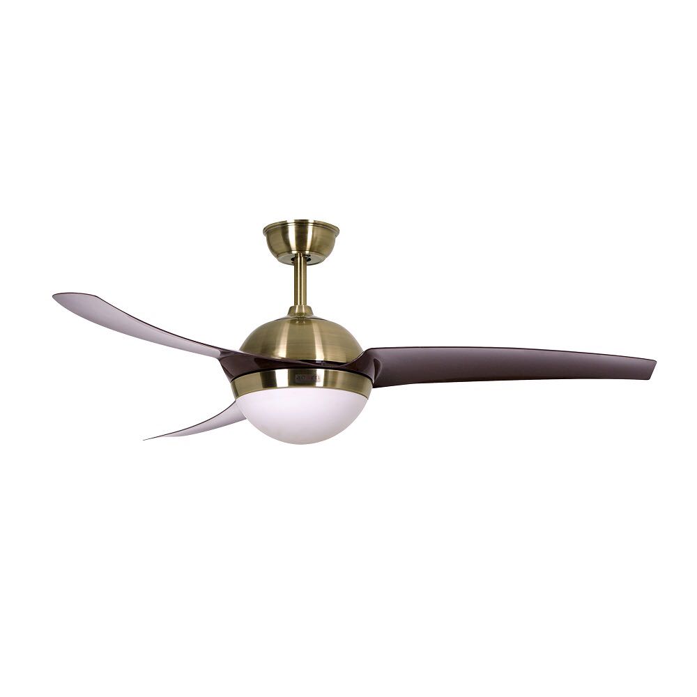 modern gold ceiling fan with light