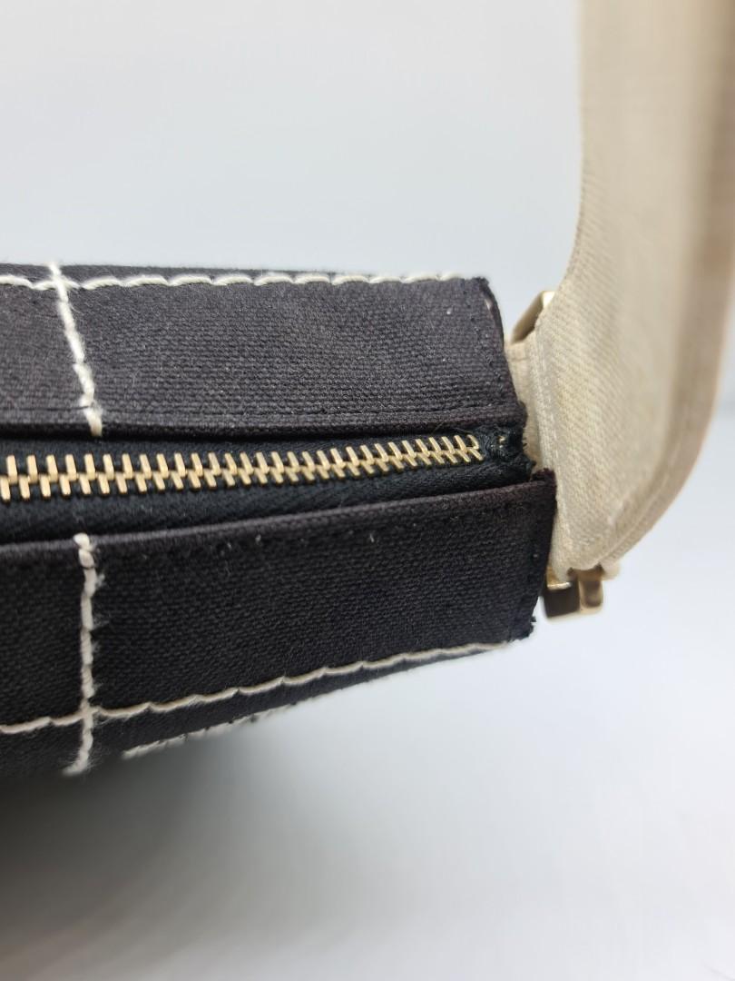 Chanel - CC Wild Stitch Pochette (Category: Luxury Bags & Wallets) located in Manila. Submitted by buynflex (Listing ID 1061425473, Image 3). Description: Authentic and Very Rare Chanel CC Wild Stitch Pochette Size Small Measurements: L 7.5 x W 5.5 x 2.5 inches Gently Used Minor Marks sa Handle (Can be Restored) Minor Repair on Zipper Lock.