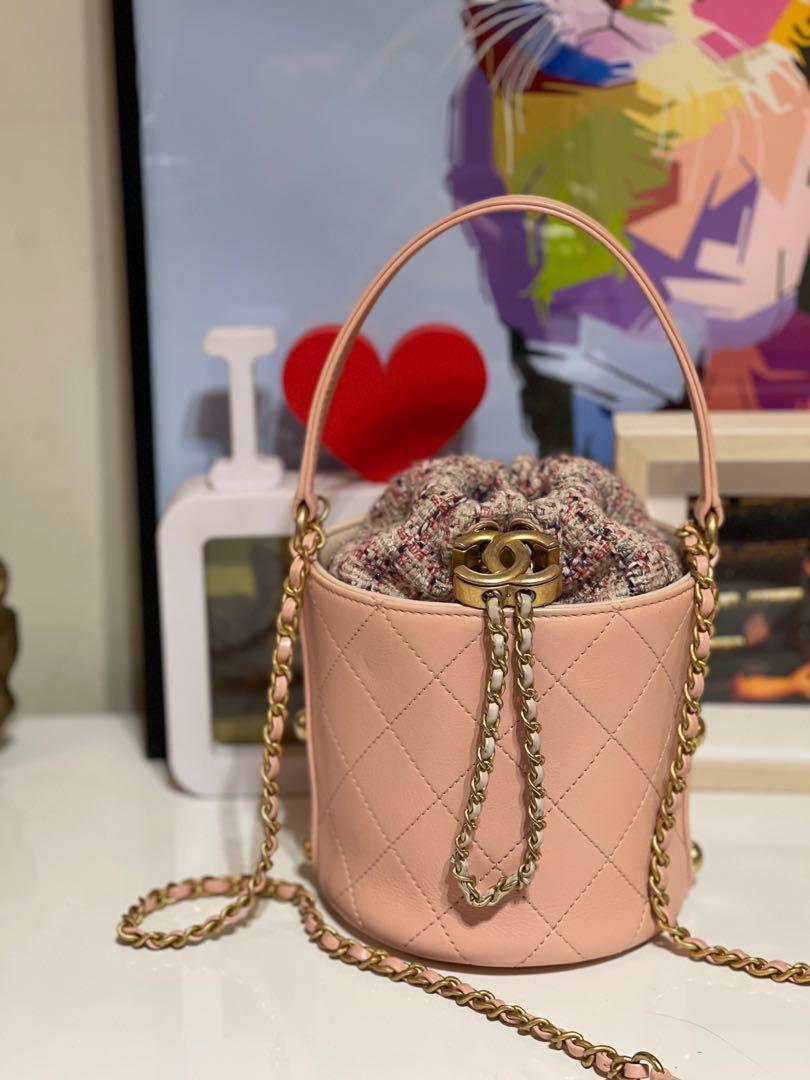 Chanel pink bucket bag outlet