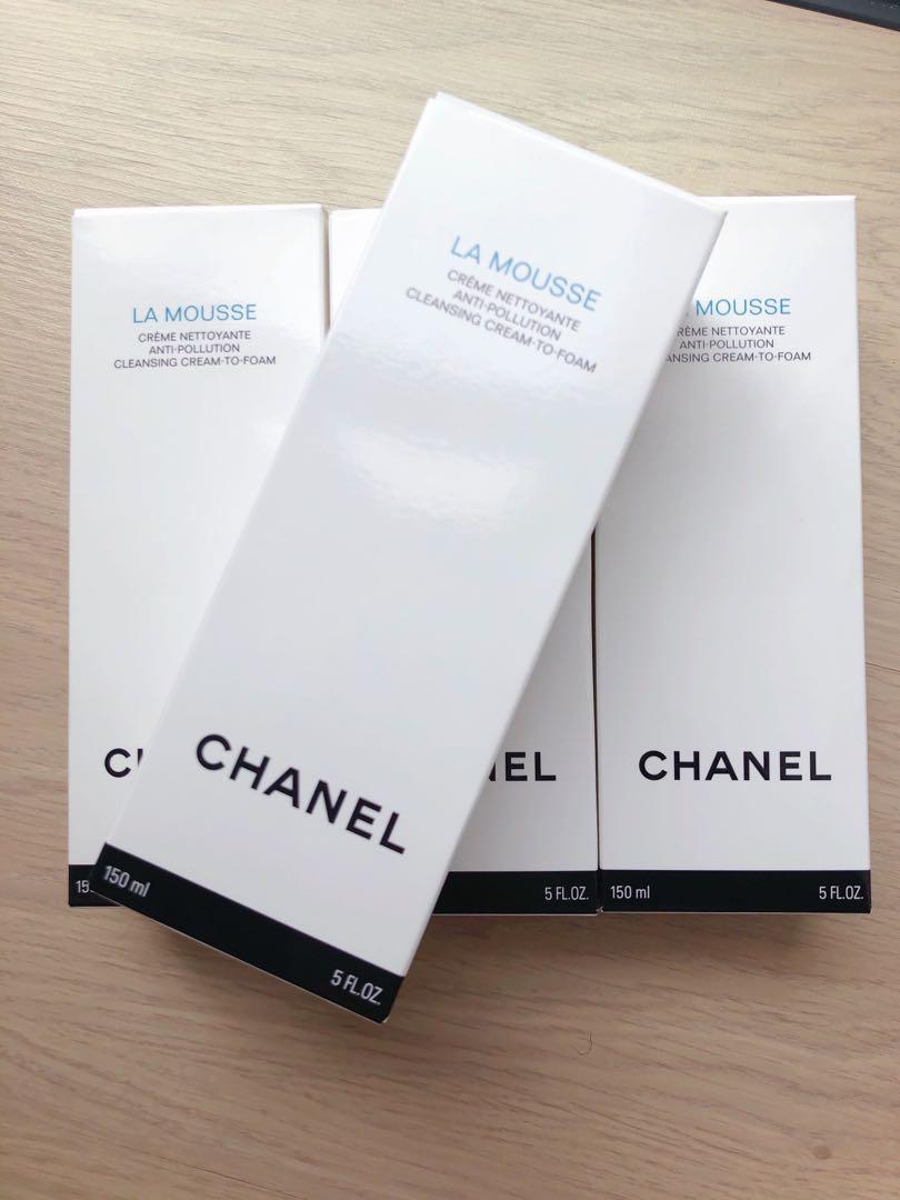 150 ml. Chanel La Mousse Anti Pollution Cleansing Cream To Foam + Tracking