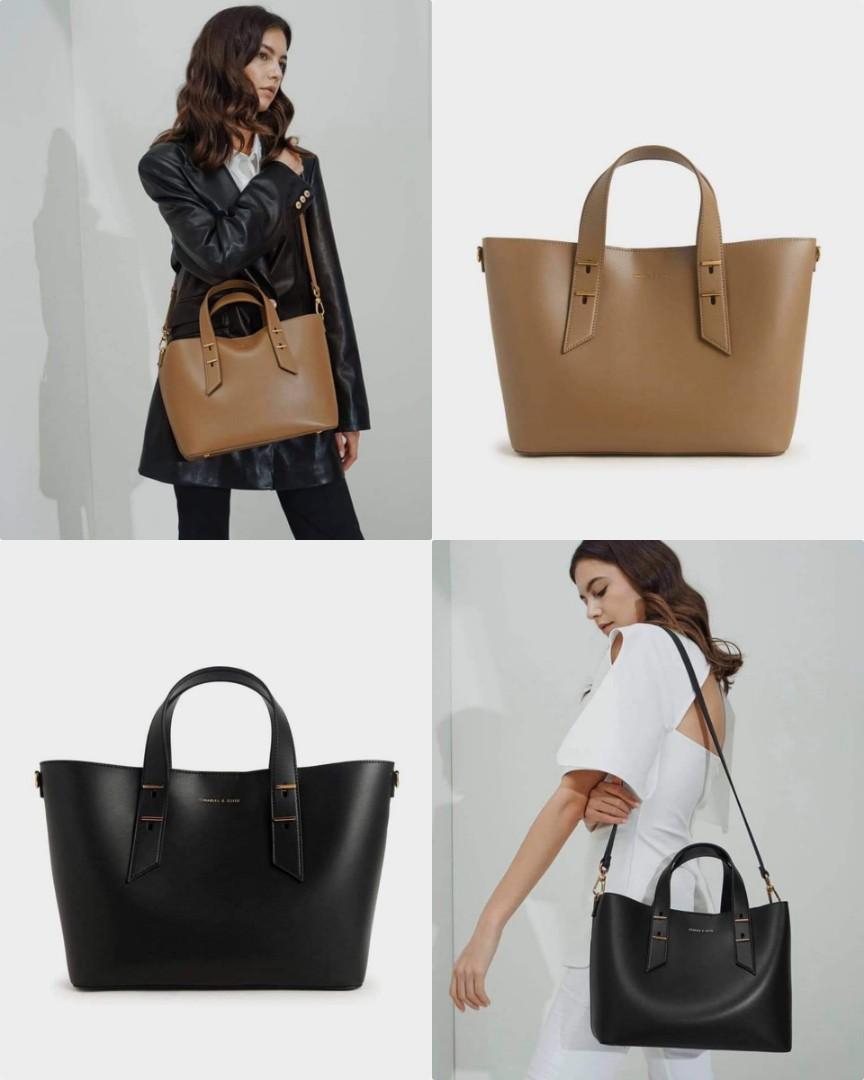 Charles keith double handle slouchy bag