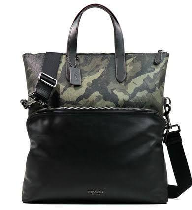 Coach graham tote with camo print new arrivals