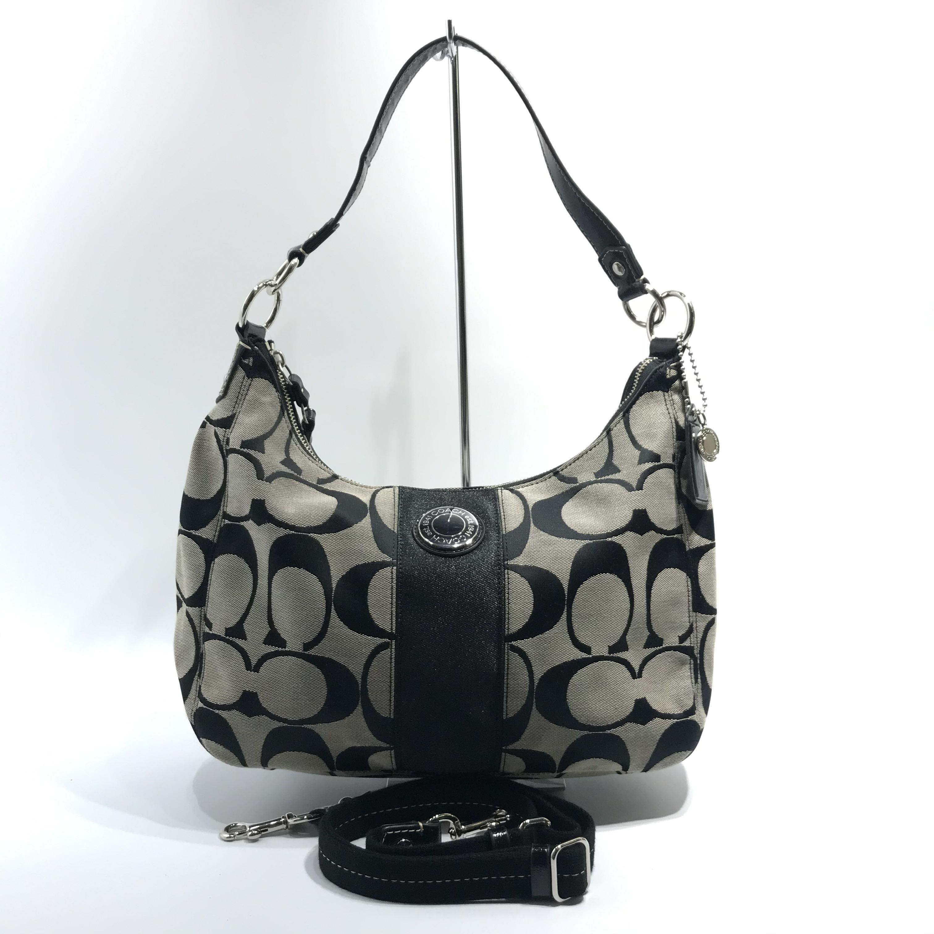 Coach Signature Black F19281 2 Way Bag 207014737 Luxury Bags