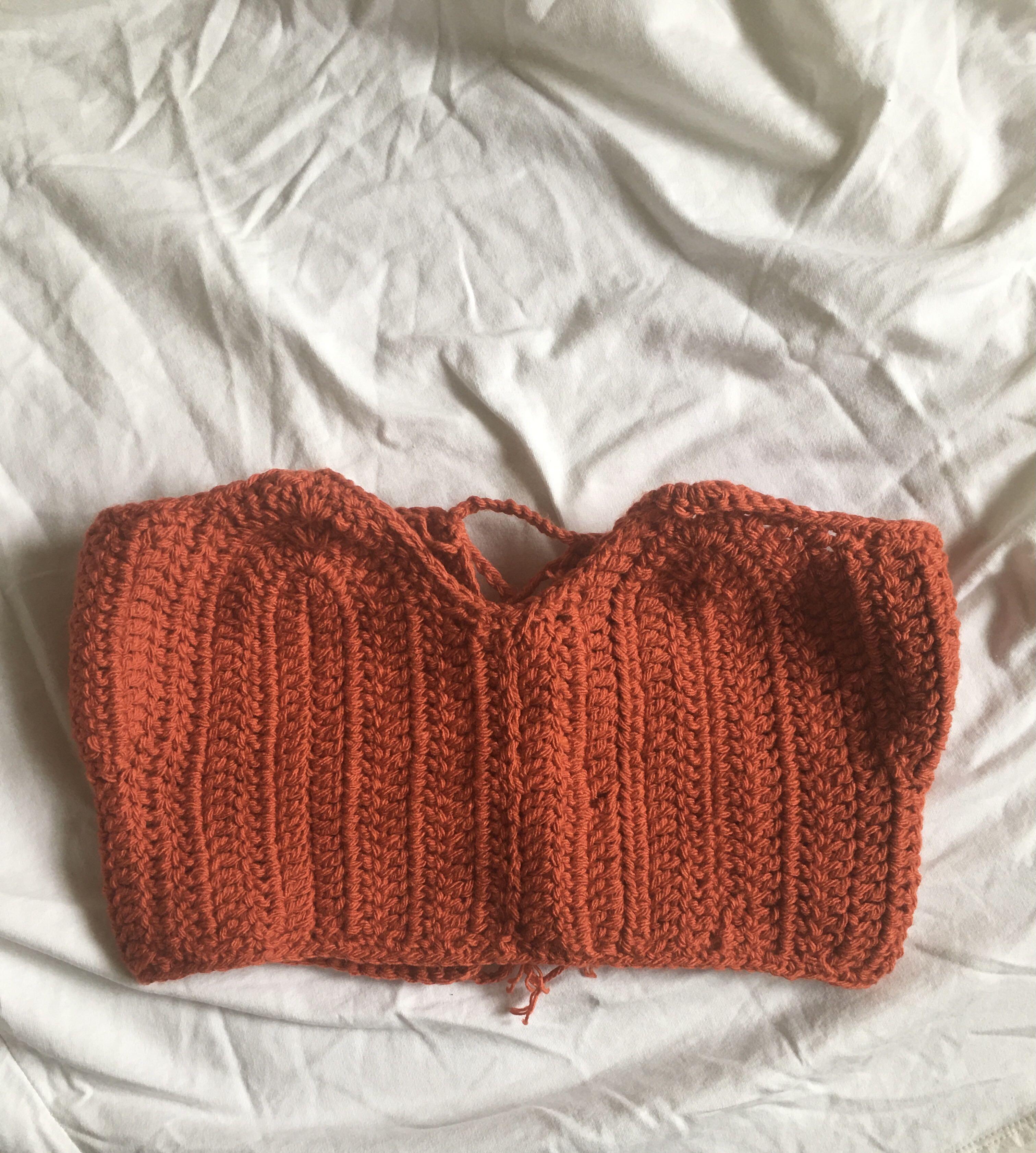 crochet strapless top