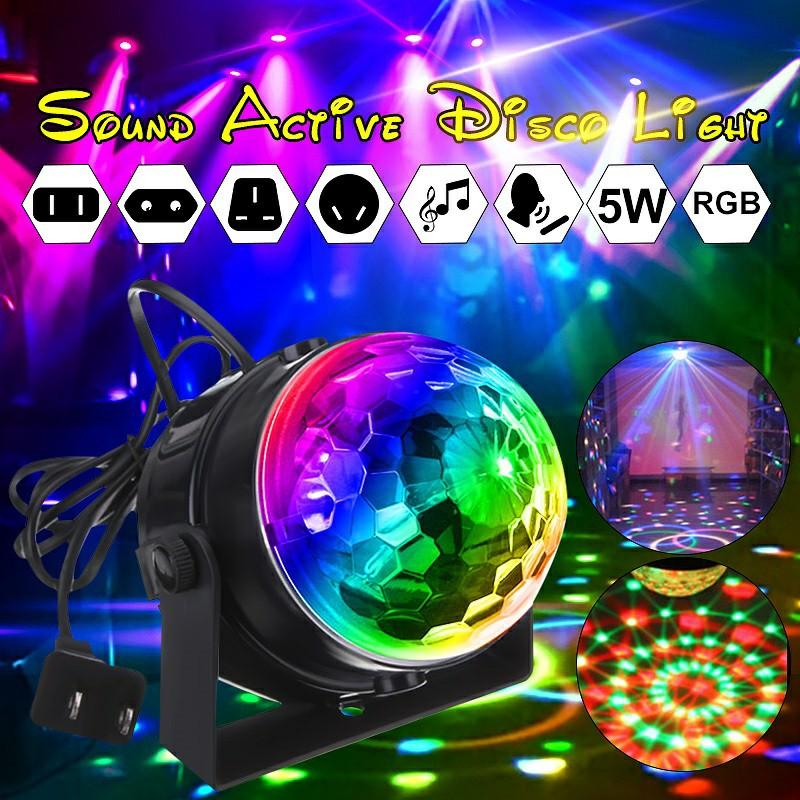 Disco Lights Mini Rgb Led Crystal Magic Rotating Ball Lights Sound Activated Music Christmas Ktv Party Furniture Home Decor Lighting Supplies On Carousell