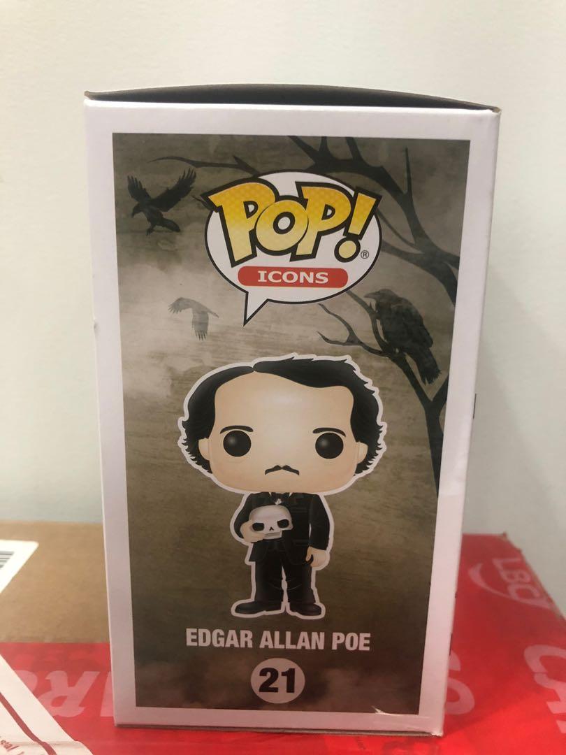 Edgar Allan Poe Funko Pop (Category: Designer & Blind Box Toys) located in Quezon City. Submitted by nik.knacks (Listing ID 1061464786, Image 2). Description: Edgar Allan Poe Funko Pop below PPG value and way below current SRP. Box has some damages due to shipping from the Funko Shop but is generally in good condition. 8/10. Please let message for more pictures or any other concerns. Payment must be made before shipping. Shipping will be shoulder
