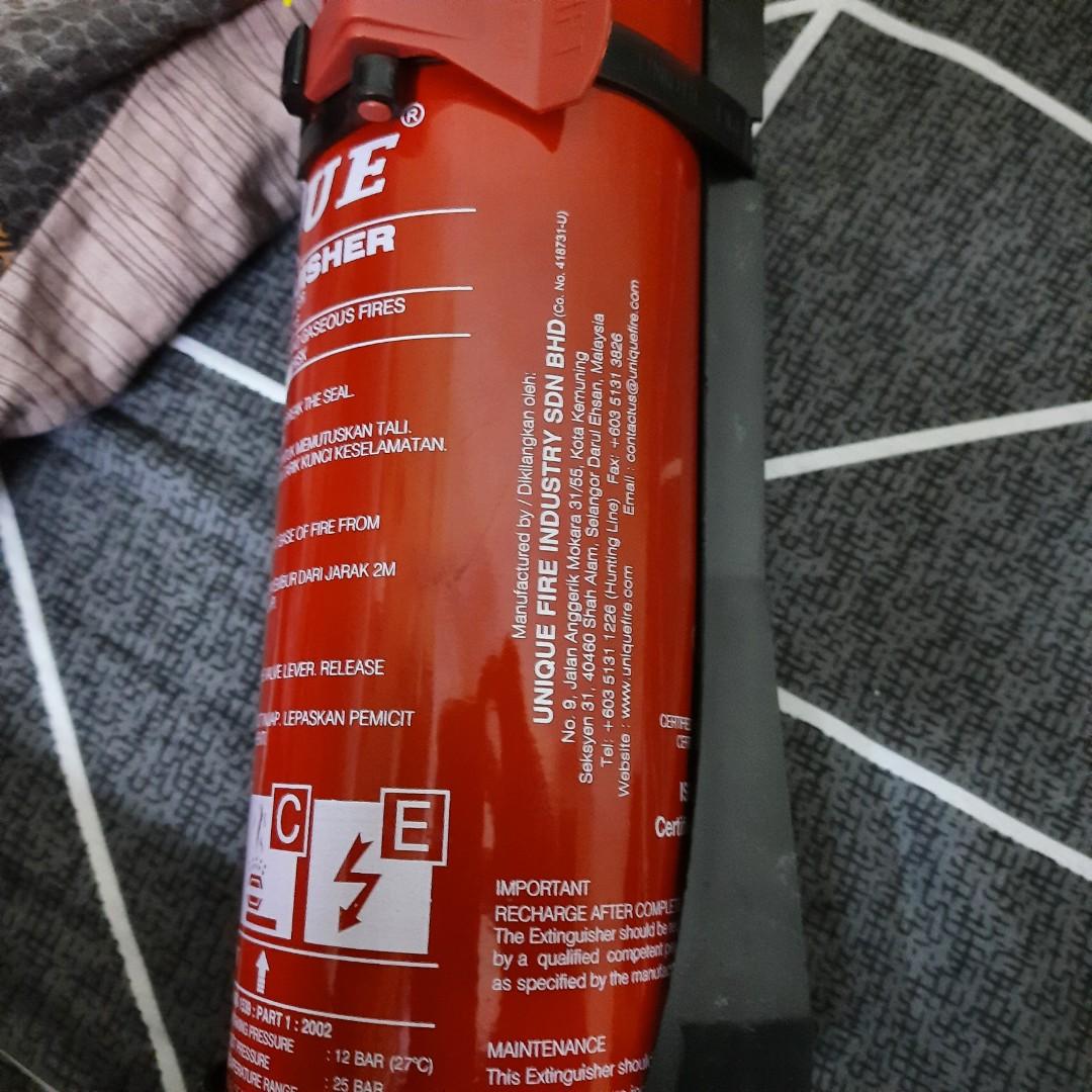 1 kg Dry Powder Fire Extinguisher – UniqueFire Holdings