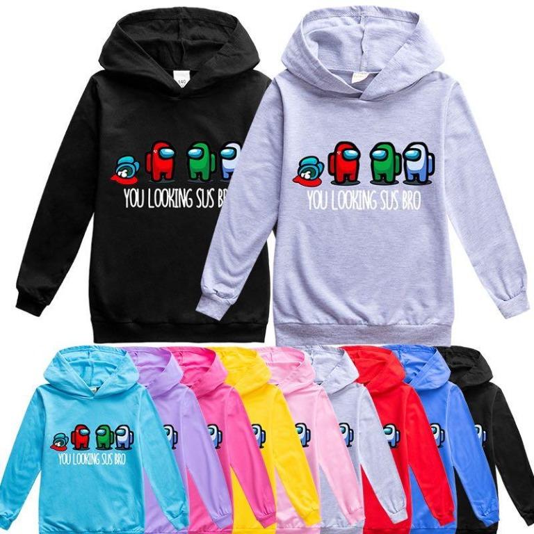 Free Delivery Among Us New Game Boys Sweatshirt Children Clothing Baby Hooded Roblox Girls Sweater Cosplay Printed Costume Minecraft Kids Clothes Men S Fashion Coats Jackets And Outerwear On Carousell - roblox dark grey hoodie
