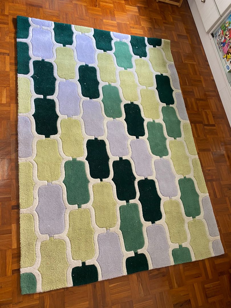 Green carpet, Furniture & Home Living, Home Decor, Carpets, Mats