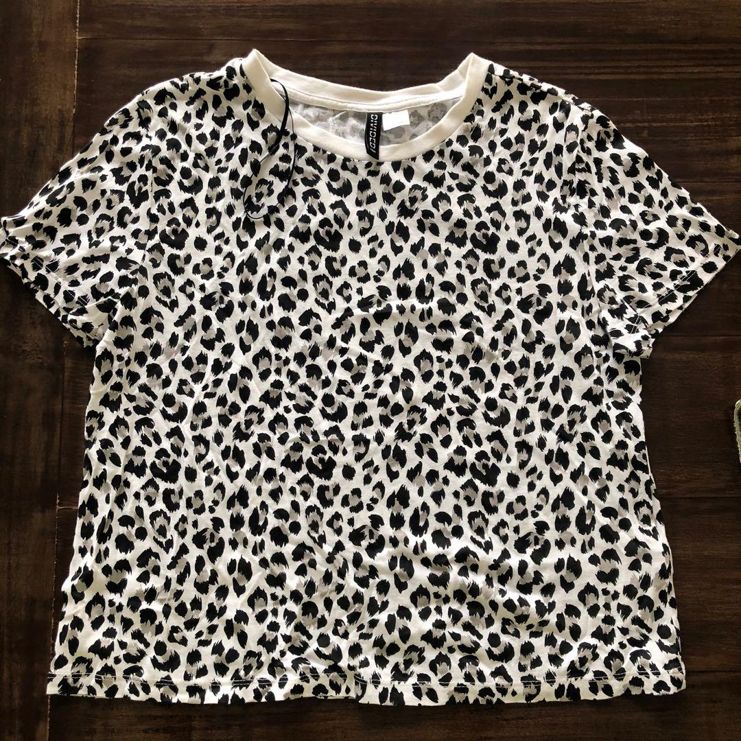 H&m leopard deals print t shirt