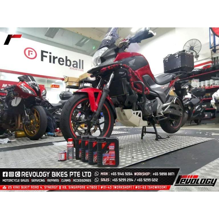 HONDA CB400X LIQUI MOLY ENGINE OIL 10W 40 ENGINE FLUSH OIL FILTER 