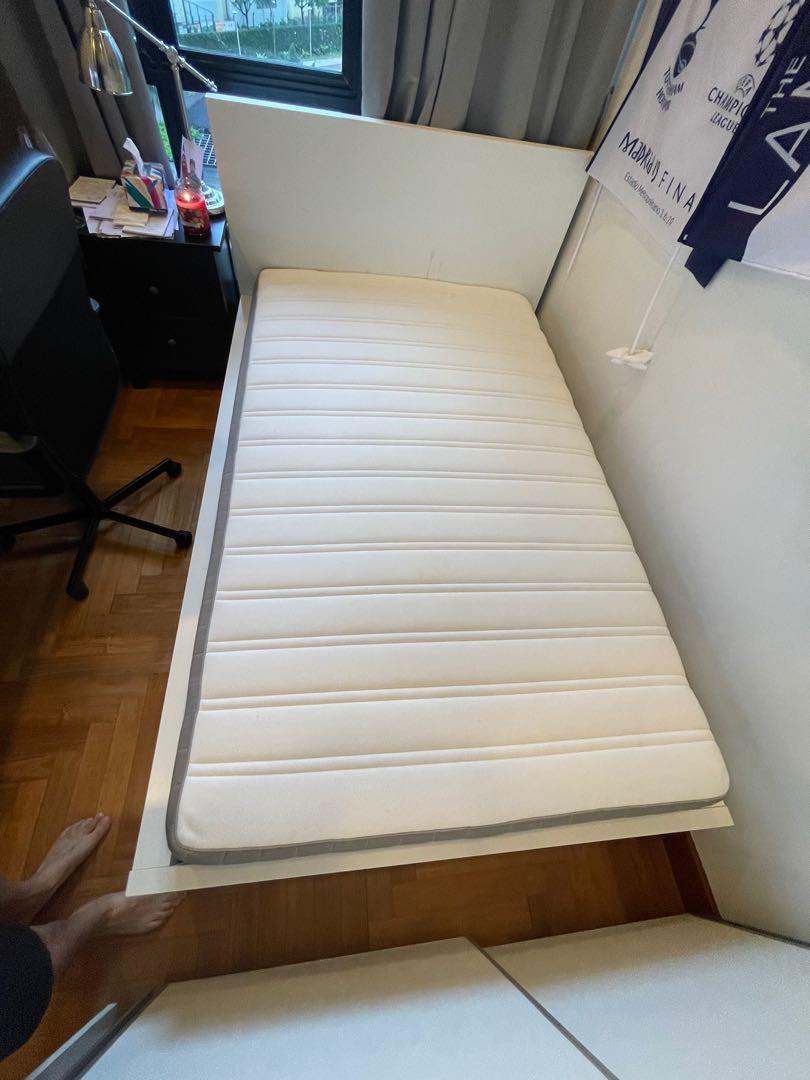 Ikea Single Bed Frame including mattress, Furniture & Home Living
