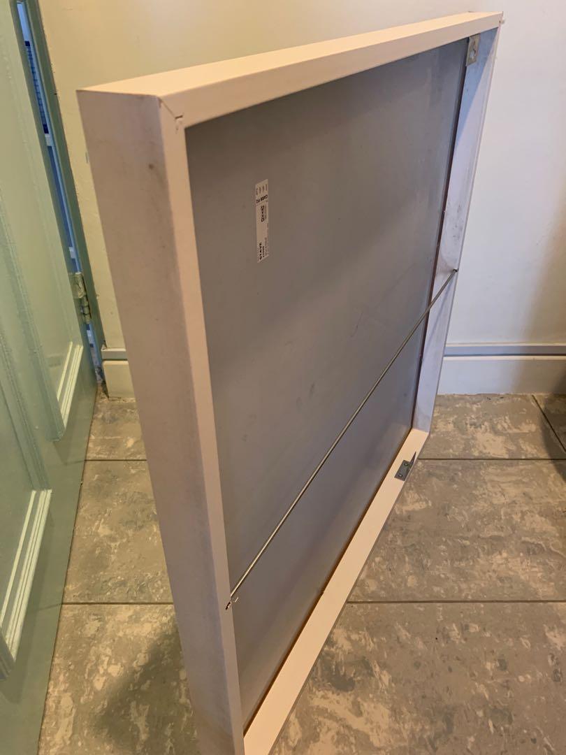 IKEA STAVE Square Mirror (White), Furniture & Home Living, Home Decor