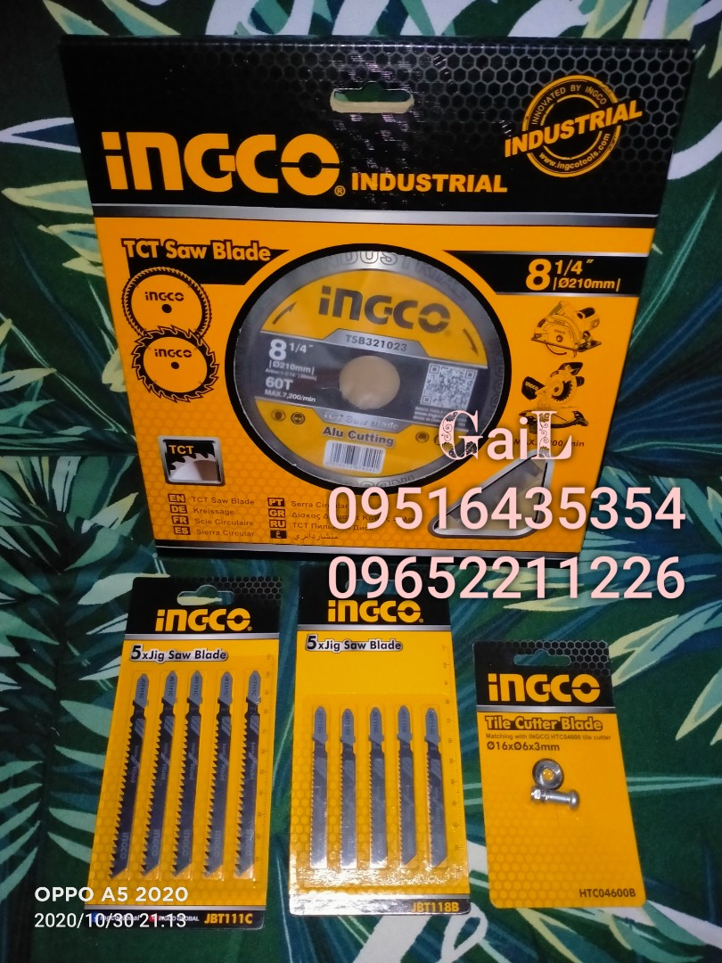 INGCO Blades for Circular Saw, Jig Saw, Tile Cutter, Commercial