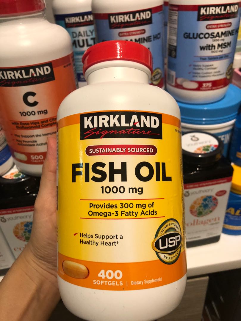 Kirkland fish oil 1000mg 400 cheap softgels