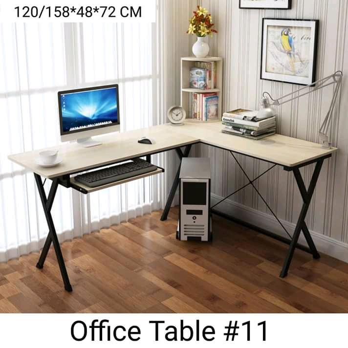 L Table Computer Table L-shape computer table, Furniture & Home Living, Furniture, Tables ...