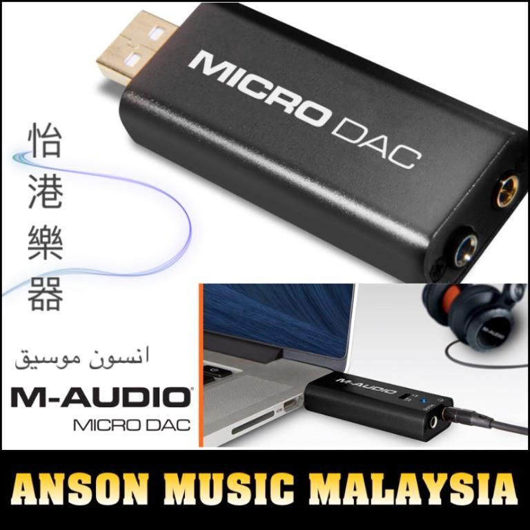 M Audio Micro Dac Portable Digital To Analog Converter With Analog Coaxial Digital Outputs Music Media Music Accessories On Carousell