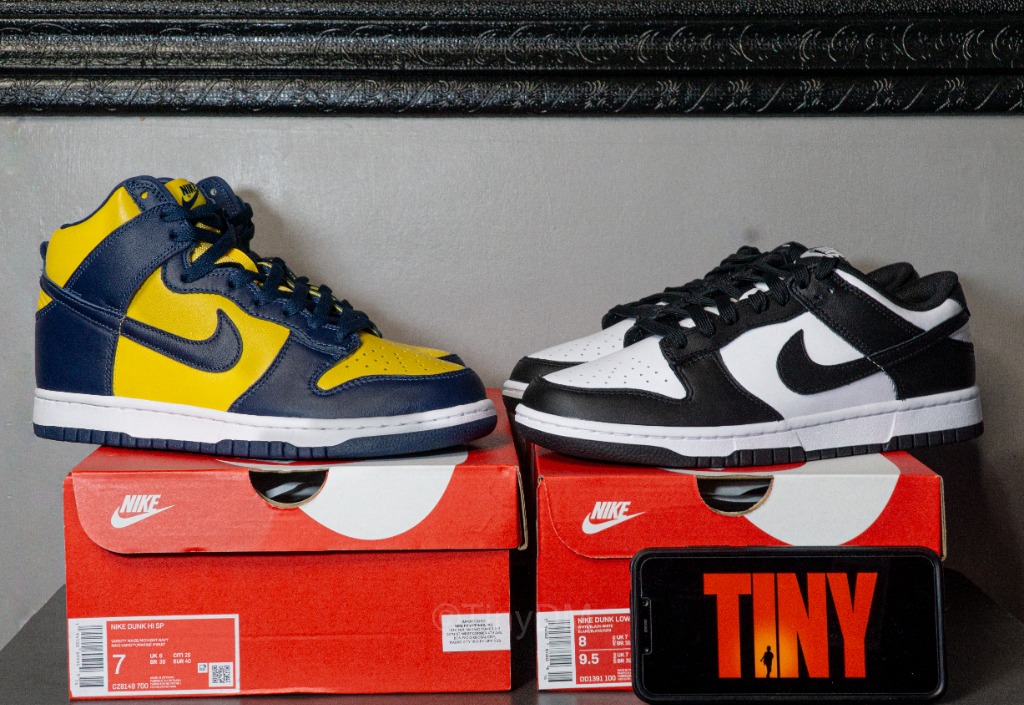 nike dunk white black