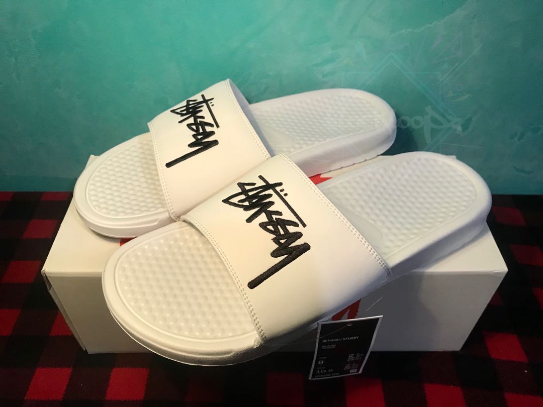 nike stussy slippers