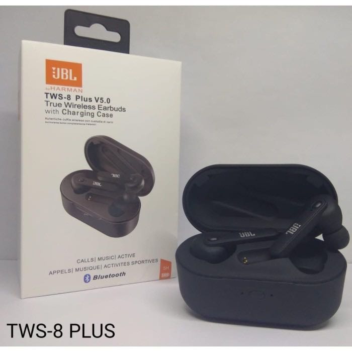On Sale JBL TWS 8 Plus WIRELESS BLUETOOTH5.0 In Ear Earbuds with Charging Case