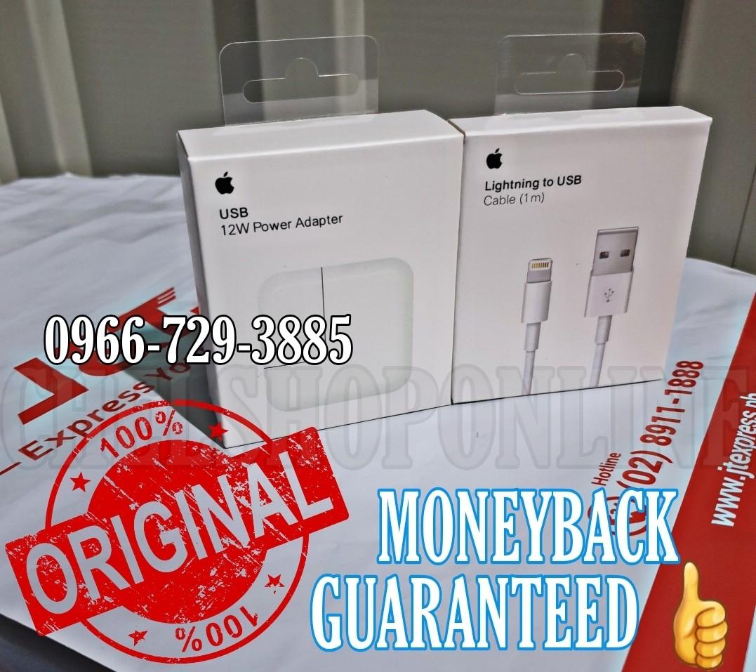 Original Iphone fast charger 12watts set (Category: Chargers) located in Manila. Submitted by chelshoptiqueph (Listing ID 1061481603, Image 1). Description: In stocks Legit Apple Charger. 📌Apple 12Watts Power Adapter + Apple to USB Lightning Cable ✔GUARANTEED ORIGINAL 101% ●Moneyback Guaranteed ●With Warranty ●Fast Charger ●With Legit/Completed serial codes/cablemarks ●Brandnew ●Compatible up to latest iphones and ipads devices. ●With Freebies i