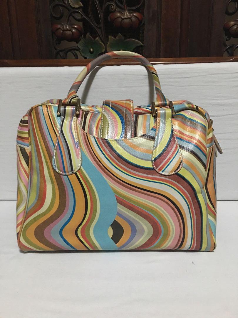 Paul Smith swirl hobo bag with dustbag, Luxury, Bags & Wallets on Carousell