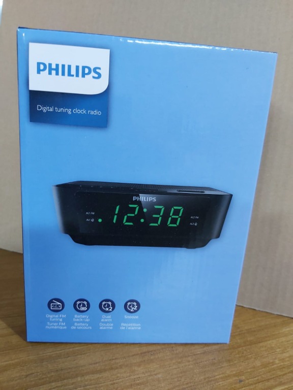 Philips Digital Tuning Clock Radio AJ3116, Audio, Portable Music