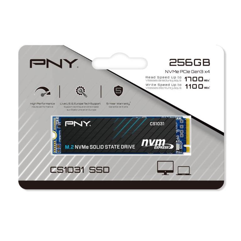 Pny Cs1031 M 2 2280 Nvme Gen3x4 Ssd 256gb Computers Tech Parts Accessories Computer Parts On Carousell