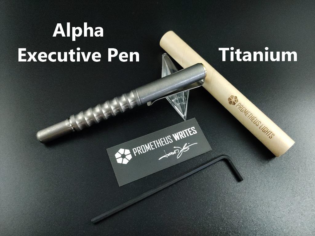 Prometheus Lights Alpha Executive Pen 6 4 Titanium Stone Washed Sports Equipment Hiking Camping On Carousell