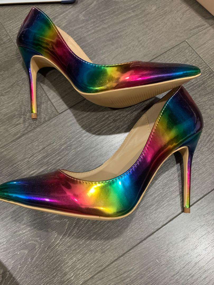 Rainbow stilettos on sale