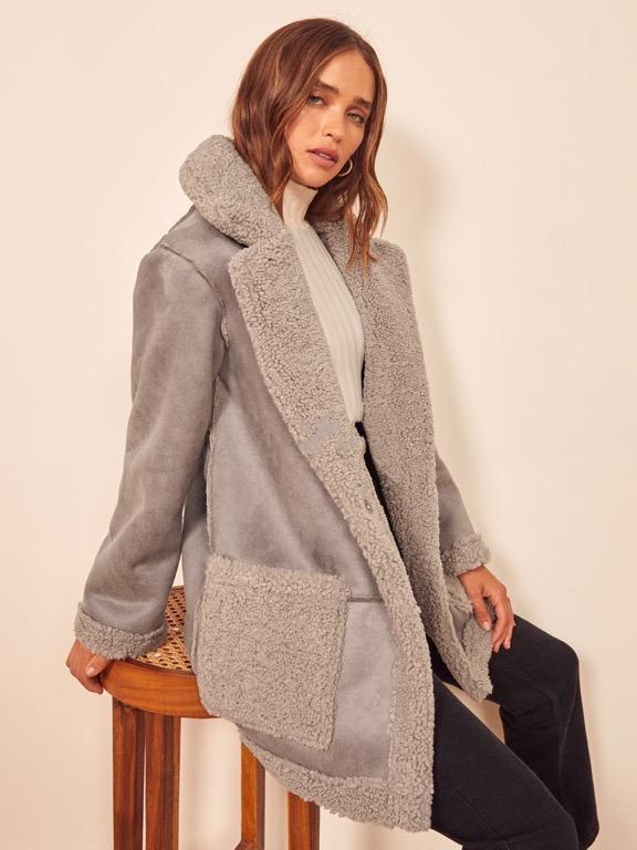 Reformation barlow coat Clearance