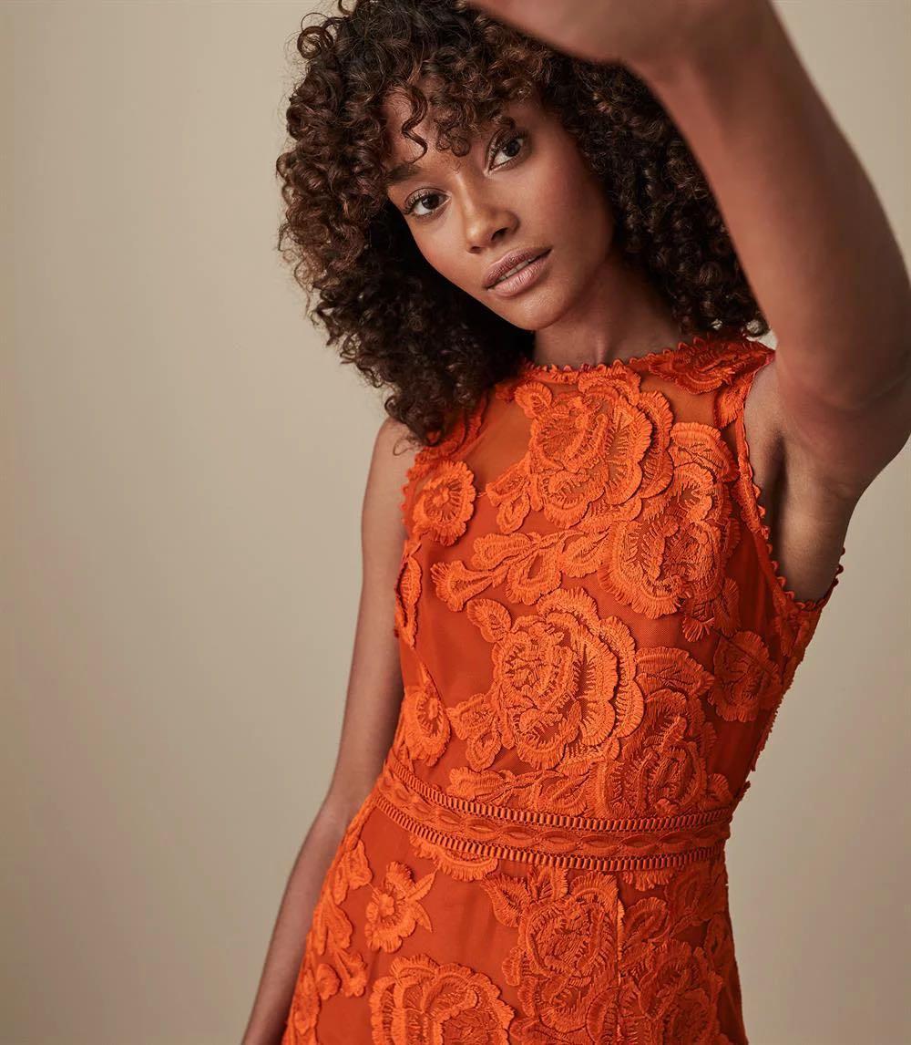 Reiss orange dress sale