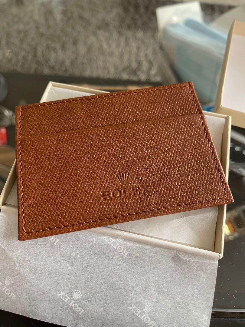 Rolex leather card holder cheap