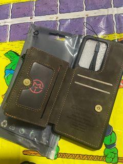 S20 ultra wallet case brown