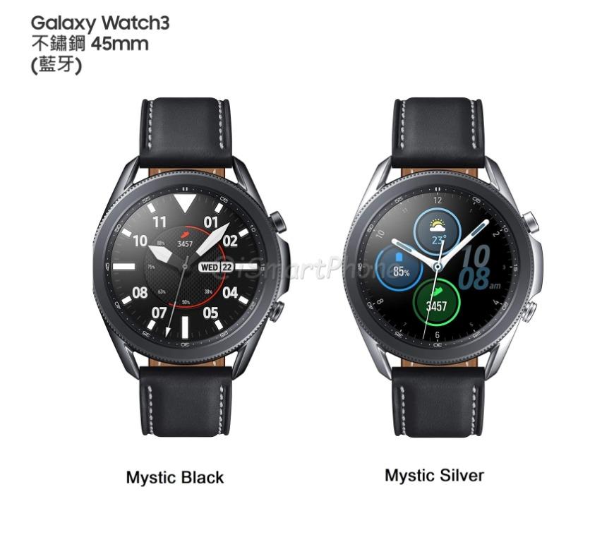 Samsung Galaxy Watch 3 Stainless 45mm (Bluetooth)，R840 三星不鏽鋼智能藍牙GPS手錶 ...