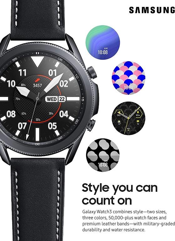 Samsung Galaxy Watch 3 Stainless 45mm (Bluetooth)，R840 三星不鏽鋼智能藍牙GPS手錶 ...