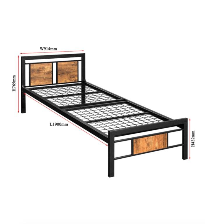 Mandaue foam cheap single bed frame